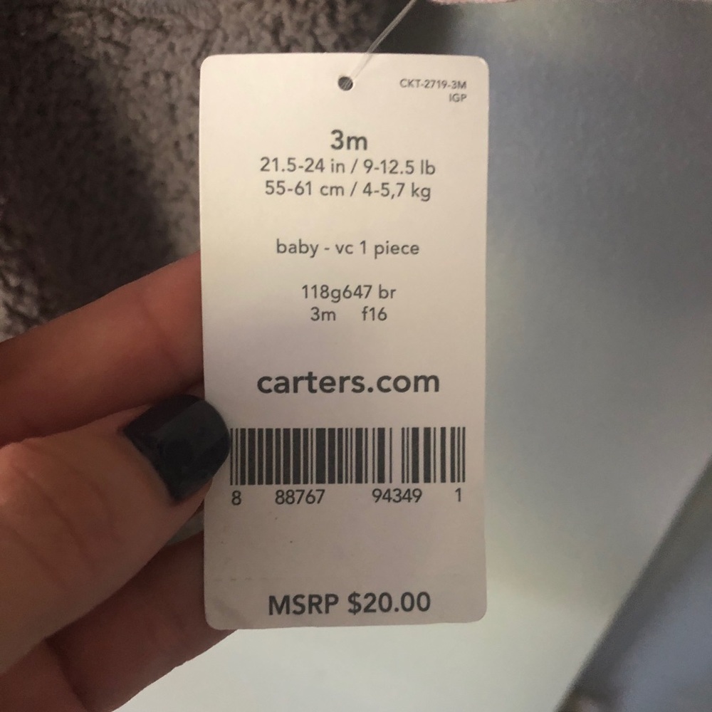 Carter’s Wool once piece - Picture 3 of 3